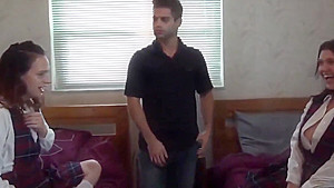 guy fucked his roommate girl in front of horny girlfriend