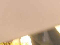 in change room shooting sexy white socks
