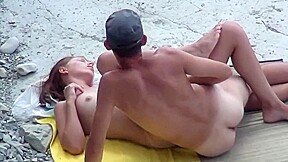 junior beach couple