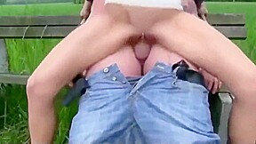 lucky dude fucks horny slut he met outdoor