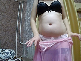 milf in early pregnancy, very hairy pussy, big nipples