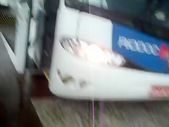 on bus station