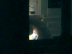 peeping at neighbor