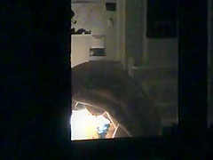 peeping at neighbor