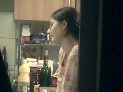 peeping at neighbor