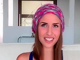 petite hippie girl shows her pussy