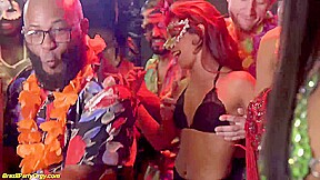 real carnaval anal samba fuck party