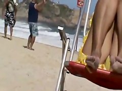 sexy feet at beach
