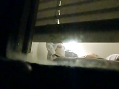 spy BBW wife from window