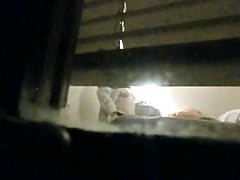 spy BBW wife from window