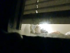 spy BBW wife from window