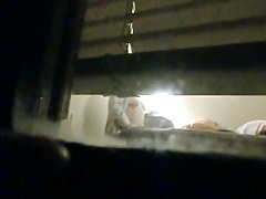 spy BBW wife from window