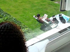 spy neighbour sunbathe2