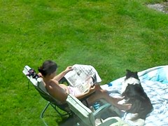 spy neighbour sunbathe2