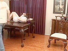 table bondage blowjob 3