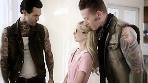 teen 18+ Girlfriend Piper Perri Gangbanged By Drug Dealers