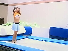 teen 18+ Gymnastics Model Trampoline Fail