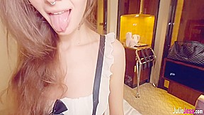 teen 18+ Hotel Maid Gets Her Pussy Filled With Cum