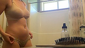 teen 18+ Step mom Amy REAL SPY shower 1B