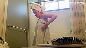 teen 18+ Step mom Amy REAL SPY shower 1B