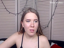 teen 18+ With Nipple Piercing Playing Her Pussy