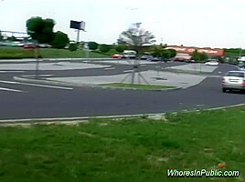 teen 18+ in Hot Public Threesome