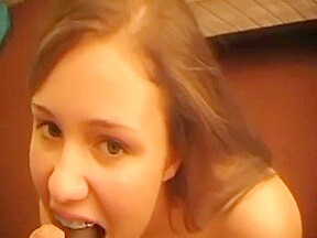 teen 18+ w/ Braces Loves Black Cock
