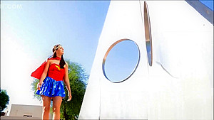wonder woman cosplay public nudity